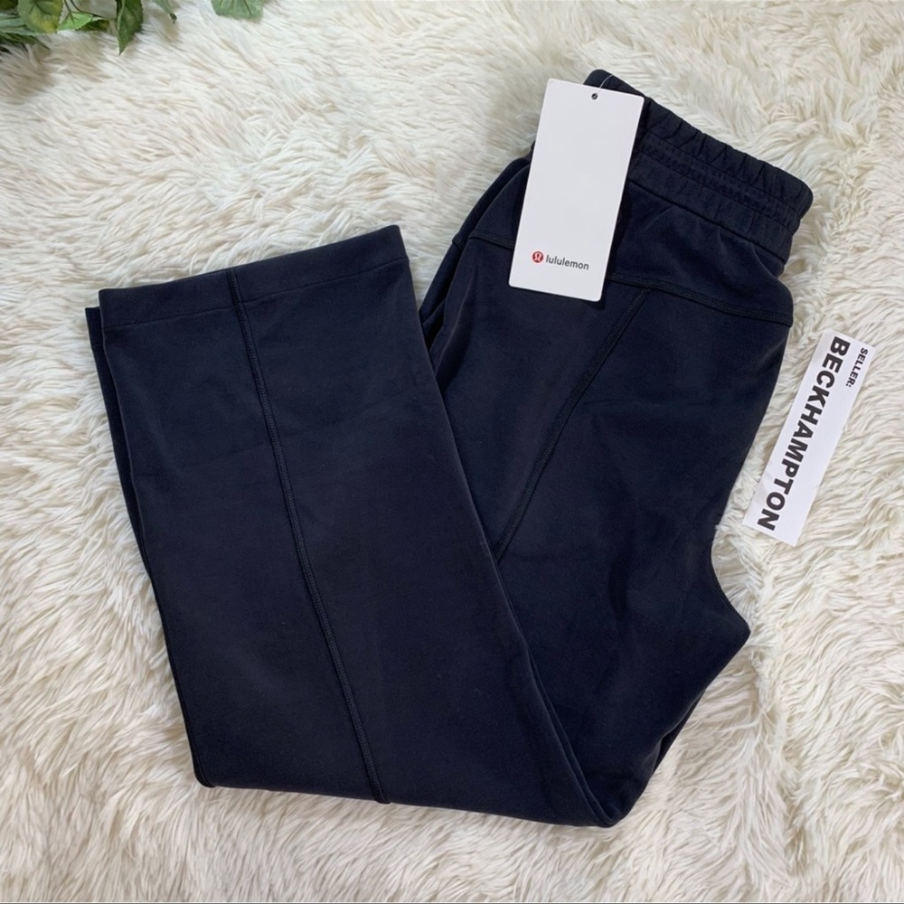 Lululemon Softstreme High-Rise Straight Leg Crop	 
Color Black